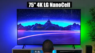 BIGGEST TV I've Owned -  (75" LG NanoCell 4K HDR TV)