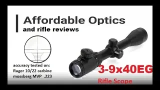 3-9x40 EG Amazon rifle scope Review