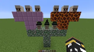 what if you create a TRIPLE WITCH GOLEM in MINECRAFT