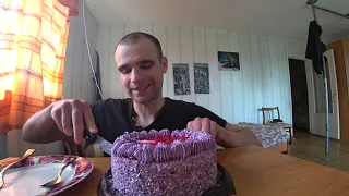 МУКБАНГ АСМР ТОРТ ЯГОДНЫЙ с КОФЕ / СЛАДКИЙ МУКБАНГ / ОБЖОР / ДЕСЕРТ / CAKE / EATING ASMR Mukbang