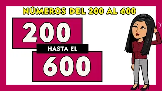 📢Números del 200 al 600 en letras en español  | Spanish Numbers 200-600