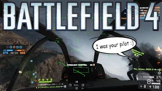 Back in the Attack Helicopter on Battlefield 4 and this happened