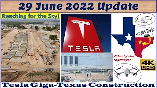 Tesla Gigafactory Texas 29 June 2022 Cyber Truck & Model Y Factory Construction Update (07:35AM)