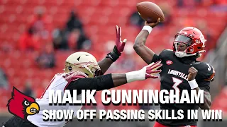 Louisville QB Malik Cunningham Shows Off His Passing Skills In Win