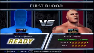 WATCH-WWE SMACKDOWN HCTP GAMEPLAY -FIRST BLOOD MATCH
