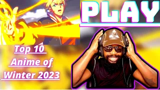 Top 10 Most Anticipated Anime of Winter 2023 Reaction