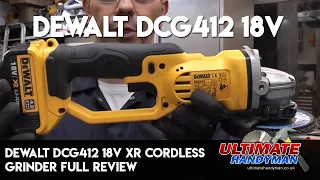 Dewalt DCG412 18V XR cordless grinder