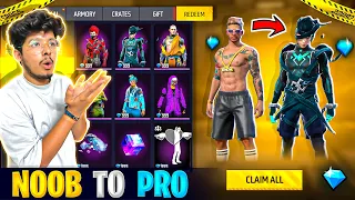 Free Fire Wasting 1,00,000 Diamonds💎 In NOOB I’d To PRO😍💸 Bought Everything-Garena Free Fire