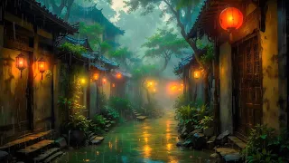 Calming Rain + Soft Ambient Music | Rain Ambience | Music To Help You Sleep | Relieve Stress