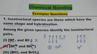 Chemical Bonding  Exemplar Questions