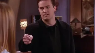 Chandler's girlfriend slept with another man.