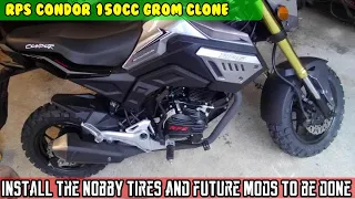 (E4) RPS Condor 150cc Gets nobby tires installed and some on/off road test rides. future mods