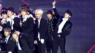 (4k) 190115 서울가요대상 - 엔딩 기념촬영 세븐틴 정한 focus