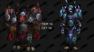 World of Warcraft - All 21 TIER Sets [Class: WARLOCK]