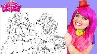 Coloring Disney Princess Weddings | Pencils