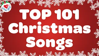 Top 101 Christmas Songs and Carols with Lyrics 🎅 Best Merry Christmas Music 2024 🎄