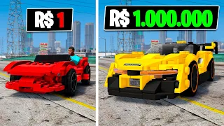 CARRO LEGO DE R$ 1 para R$1.000.000,00 no GTA 5!