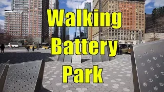 ⁴ᴷ Walking Tour of Battery Park & Battery Park City, Manhattan, NYC