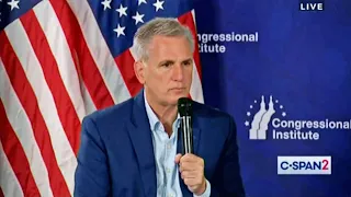 Asked about Trump's crimes, Kevin McCarthy brings up Hillary Clinton