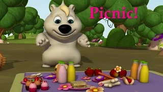 Английский язык для малышей - Мяу-Мяу - Picnic! (Пикник)– Мультфильм детям - учим английские слова