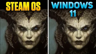 SteamOS vs Windows 11 - Diablo 4 - Steam Deck