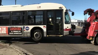 Chicago crash injures police officer, CTA bus driver, man