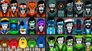 ALL THE CHARACTERS OF INCREDIBOX AT THE SAME TIME! (V1-V9, M&M's, Axe Boat)