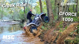 CFMoto CFORCE 1000 Overland takes on the Creek & Soft Terrain