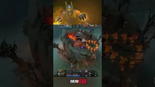 Shadow Shaman Armlet Mordiggian Trick vs Roshan #dota2 #shorts #shadowshaman #roshan