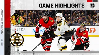 Blackhawks @ Bruins 11/19 | NHL Highlights 2022