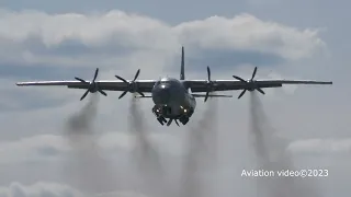 АН-12 взлет. С обильным дымом!