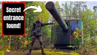 😳 Secret bunker under the log cabin! Huge cannons are still in the forest!