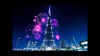 Happy New Year 2018 Burj khalifa Light Up Dubai