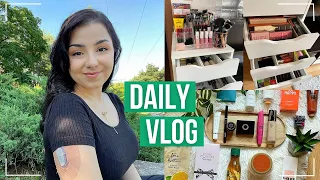 Daily Vlog | Probleme cu apartamentul, giveaway pentru voi, makeup declutter