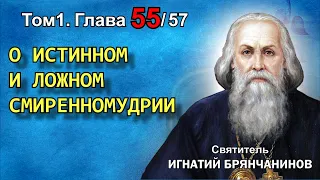 ТОМ 1. ГЛАВА 55. - "О истинном и ложном смиренномудрии". Святитель Игнатий (Брянчанинов)