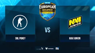 DBL Poney vs NAVI Junior - EDC Season 3 - map3 - de_dust2 [Gromjkeee & MintGod]