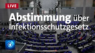 "Corona-Notbremse": Bundestag stimmt über Infektionsschutzgesetz ab | Livestream