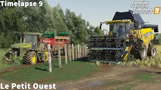 Spreading Manure, New Equipment, Canola Harvesting │Le Petit Ouest│FS 19│Timelapse#09