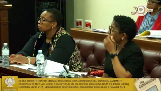 Ad Hoc Committee on the General Intelligence Laws Amendment Bill, 07 March 2024