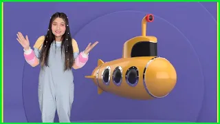 Submarinos para niños en inlgés y español Yellow submarine video educativo aprende inglés con Marci