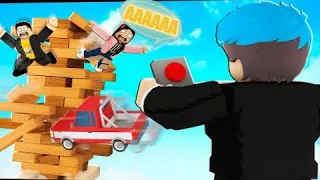 АТОМНАЯ ДЖЕНГА РОБЛОКС ЧЕЛЛЕНДЖ НУБ И ПРО ВИДЕО ROBLOX Jenga!!!