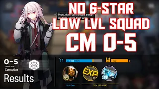 【明日方舟/Arknights】[0-5 Challenge Mode] - Low Lvl-Rarity Squad - Arknights Strategy