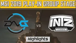 DFM vs INTZ Highlights | MSI 2019 Play in Group Stage | Detonation Focus Me vs INTZ E sports