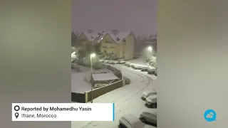 Significant snowfalls in the north of Morocco