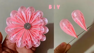 DIY: New design fabric flower making, in just 3 minutes| How to make a cloth flower| Flower Making