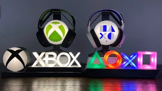PALADONE PlayStation/XBOX Logo Lights and Headset Stand Lights