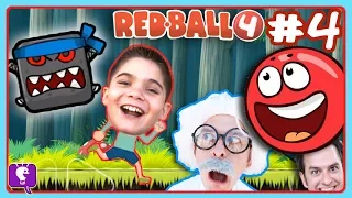 HobbyKids Teleport into RED BALL 4 Game to Rescue HobbyHarry!