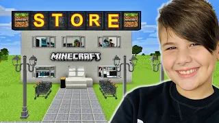 Χτίσαμε ηλεκτρικό κατάστημα με το Noobaki Building Minecraft Famous Games @LetsPlayKristina