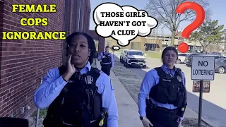 Female Cops Ignorant Of The Law | Threaten Illegal Arrest