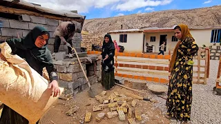 Village life in the Middle East🌍🏡  Tahmurt and Mehdi's continuous efforts to build a village house